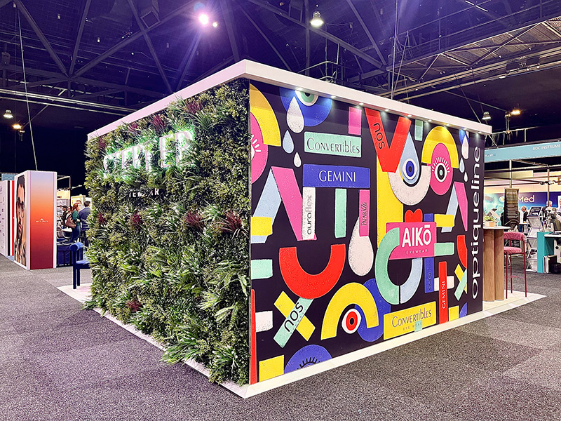 bespoke artwork at Oshow24 by Optique Line